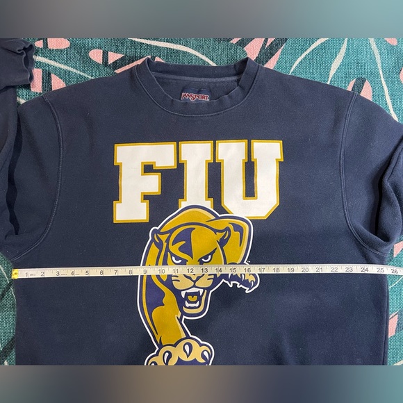 Vintage Jansport FIU Florida International University Panthers Big Logo Crewneck - Picture 7 of 10